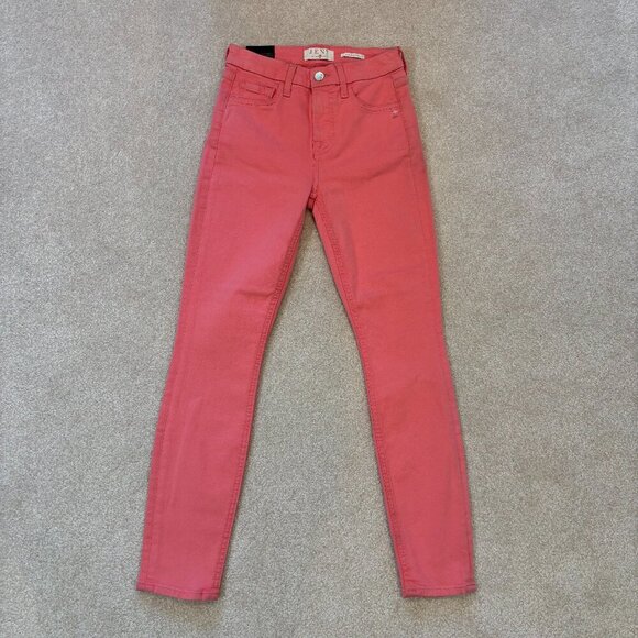 Jen 7 by 7 for all Mankind Ankle Skinny Jeans in Coral Pink - Size 0 - NWOT - Picture 2 of 15